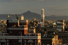 Looking out over Yemen's capital city, Sanaa