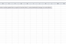 RAND and RANDBETWEEN functions in the Excel program