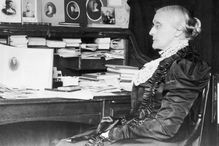 Susan B. Anthony at her desk