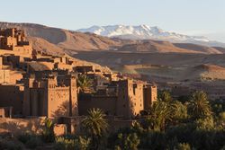 Ait Benhaddou Kasbah at dawn, Morocco