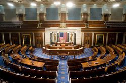 The U.S. House of Representatives chamber is seen December 8, 2008 in Washington, DC.