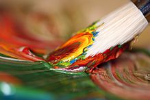 colorful paint brush