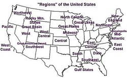 A map of U.S. regions.