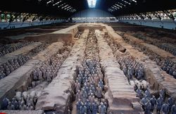 The Chinese terracotta army.