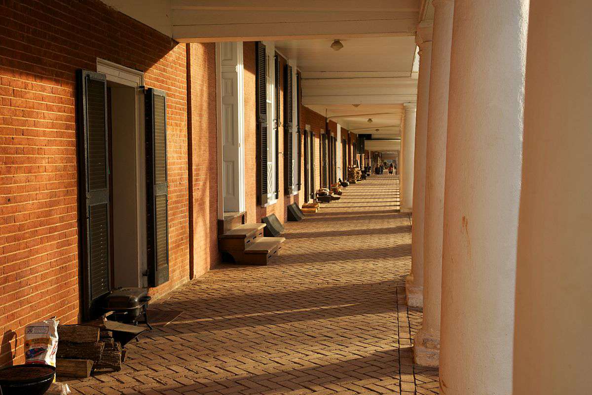 The Lawn exterior, University of Virginia