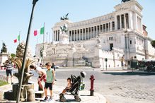 Refreshing at Plaza Venezia