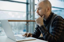 Man working on computer