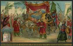 painting of Saladin's arrival in Jerusalem