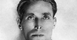 Joe Hill black and white close up photograph.