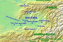 Bactria and its major cities