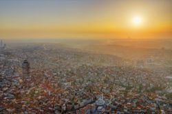 Europe, Turkey, Istanbul, View of financial district at Levent