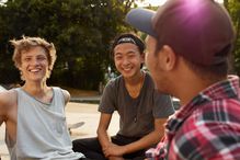 teenage skaters