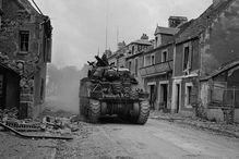 Fighting during the Battle of Caen, 1944