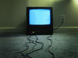 TV and cords