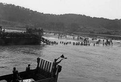 Coming ashore during Operation Dragoon.