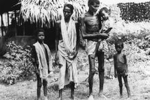 Bengal famine family of victims, Nov. 21, 1943