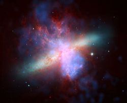 Spitzer Space Telescope Pictures Gallery - Great Observatories Present Rainbow of a Galaxy