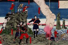 The Rebel Insurrection at Kagoshima by Yoshitoshi