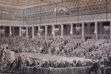 National Assembly session for the abolition of privileges and feudal rights, Versailles, August 4, 1789