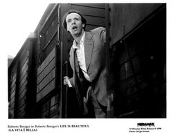 Actor Roberto Benigni in Life Is Beautiful