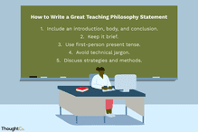 How to write a teaching philosophy statement