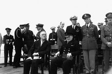 Franklin D. Roosevelt and Winston Churchill at the Atlantic Charter Conference