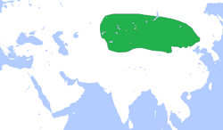 Territory map of the Xiongnu