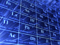 Dmitri Mendeleev is credited with developing the first periodic table of the elements. His table organized elements by atomic weight. The modern table is organized by atomic number.