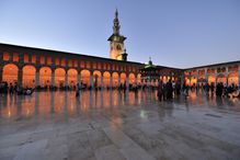 Umayyad Mosque courtyard. Damascus, Syria