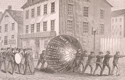 Election procession in the 1840 presidential campaign