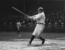 Babe Ruth at the plate