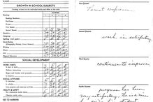 school transcript report card