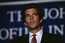 John Kennedy, Jr. Attends Ceremony Awarding the John Kennedy Prize