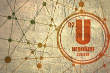 Concept art of the element Uranium