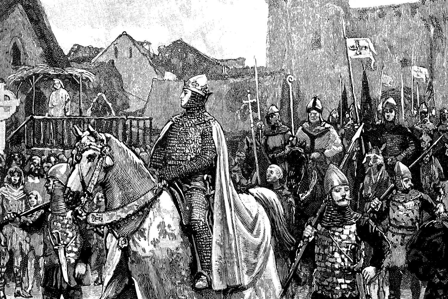 William the Conqueror enters London with his troops