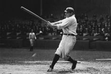 Babe Ruth at the plate