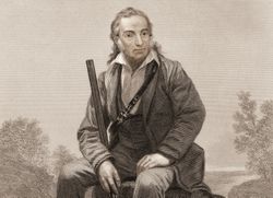 Engraved portrait of John James Audubon