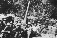 Allied troops on Corregidor