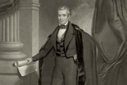 Engraved Portrait of President James K. Polk