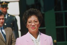 Philippine President Corazon Aquino at White House