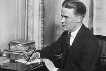 F. Scott Fitzgerald at writing desk