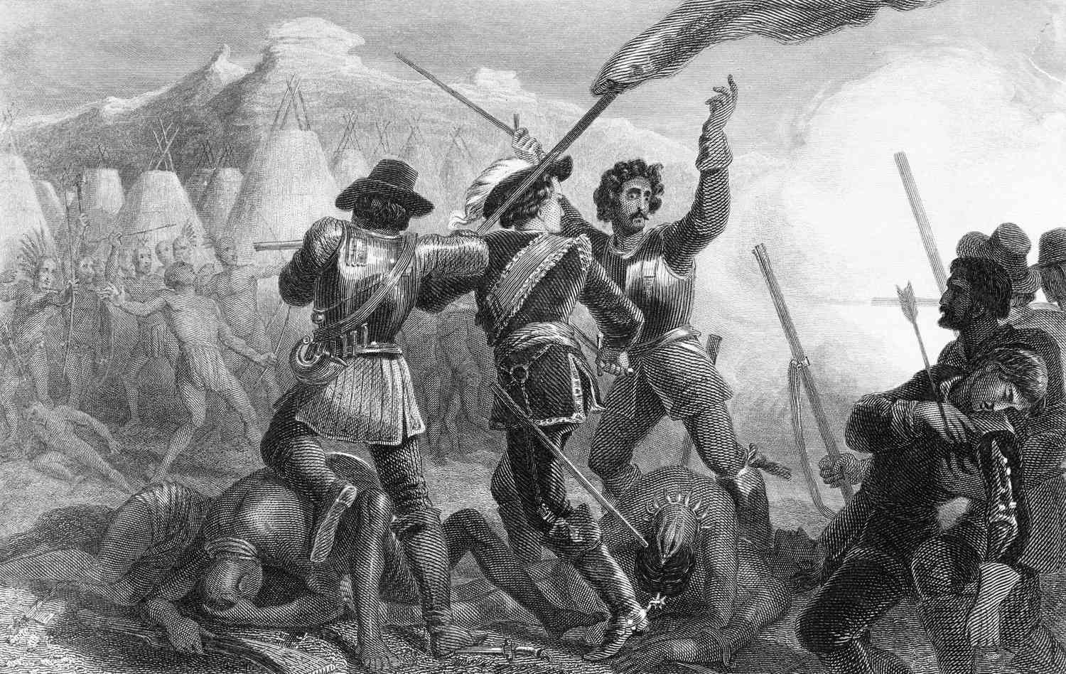 Pequot War Scene