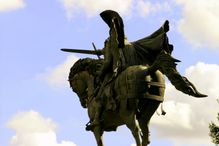 The statue of El Cid in Burgos, Spain