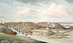 illustration of the Battle of Fort Washington