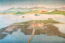 Bird's Eye View of Tenochtitlan in 1519 (Reconstruction, National Museum of Anthropology of Mexico City)