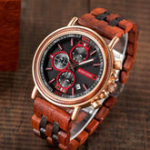 S18 Simple Wooden Watch: Stylish Chronograph for Men - Touchy Style