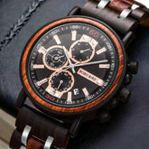 S18 Simple Wooden Watch: Stylish Chronograph for Men - Touchy Style