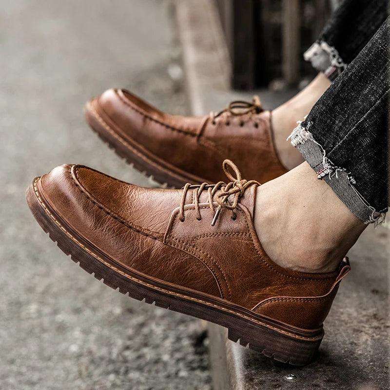 TSS7 Men's Casual Shoes - Brogue Business Sneaker - Touchy Style