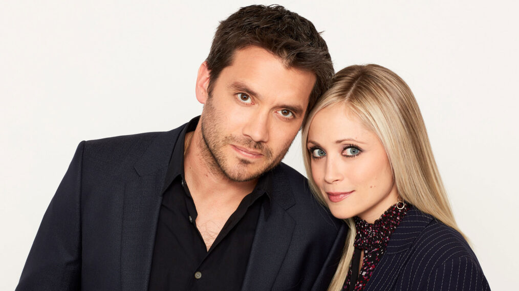 Dominic Zamprogna as Dante Falconeri & Emme Rylan as Lulu Falconeri on General Hospital