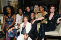 Sydelle Noel, Tichina Arnold, Gabrielle Carteris, Dascha Polanco, Samira Wiley, Tracee Ellis Ross and Megan Mullally at The Hollywood Reporter & SAG-AFTRA Emmy Nominees Night